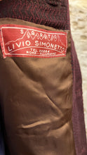 Carica l'immagine nel visualizzatore di Gallery, Monopetto sartoriale anni '70 bordeaux - 44/6
