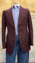 Carica l'immagine nel visualizzatore di Gallery, Monopetto sartoriale anni '70 bordeaux - 44/6