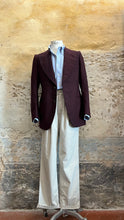 Carica l'immagine nel visualizzatore di Gallery, Monopetto sartoriale anni '70 bordeaux - 44/6
