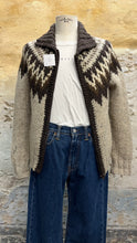 Carica l'immagine nel visualizzatore di Gallery, Maglione artigianale con zip anni '70/'80 - M