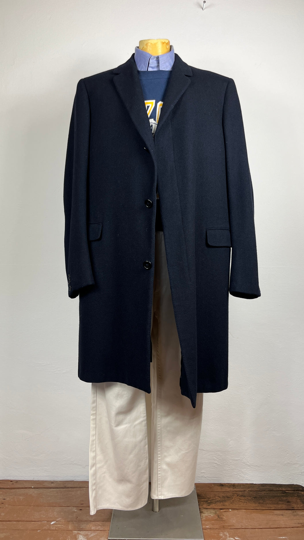 Cappotto lambswool blu scuro - Aquascutum - 52