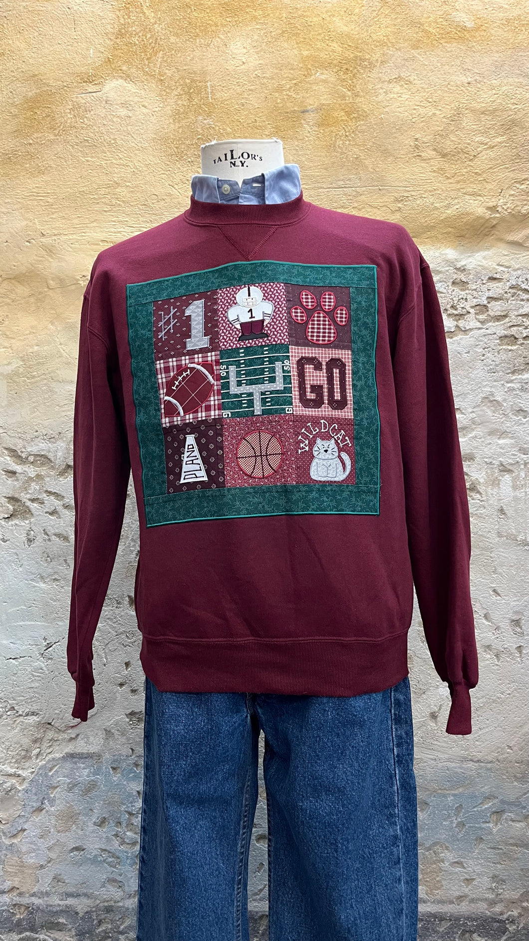 Felpa Go bordeaux - M/L